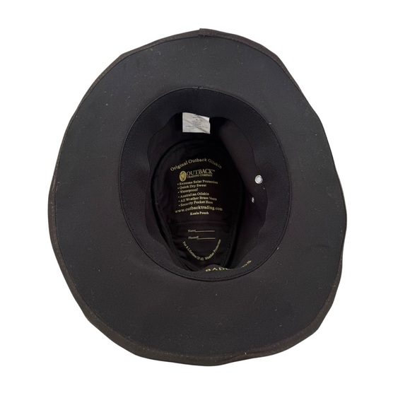 Outback Trading Company Hat Men's 14716 Badlands UPF Waterproof Oilskin Cowboy - Picture 8 of 11